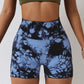 Tie-dye seamless sport shorts