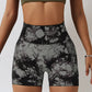 Tie-dye seamless sport shorts