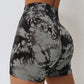 Tie-dye seamless sport shorts