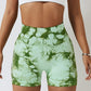 Tie-dye seamless sport shorts