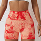 Tie-dye seamless sport shorts