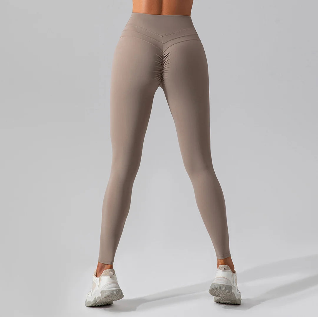 Scrunched High-waist leggings