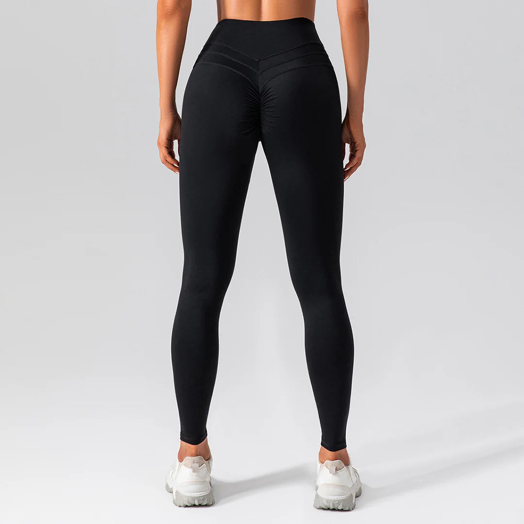 Scrunched High-waist leggings