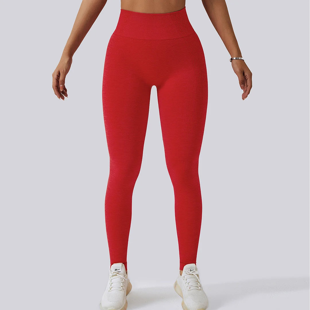 Seamless hip-lift sports leggings