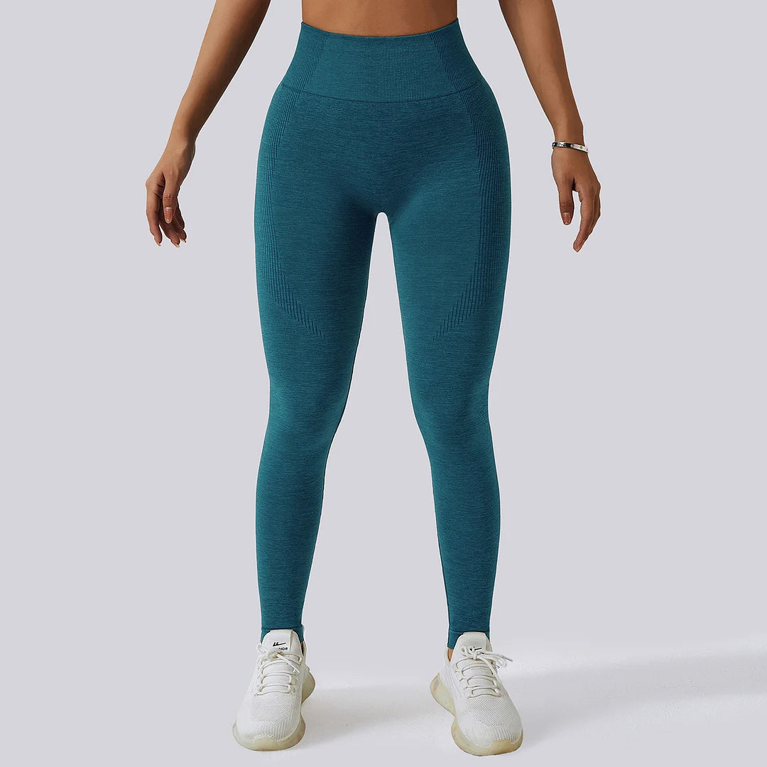 Seamless hip-lift sports leggings