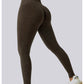 Seamless hip-lift sports leggings