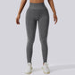 Seamless hip-lift sports leggings