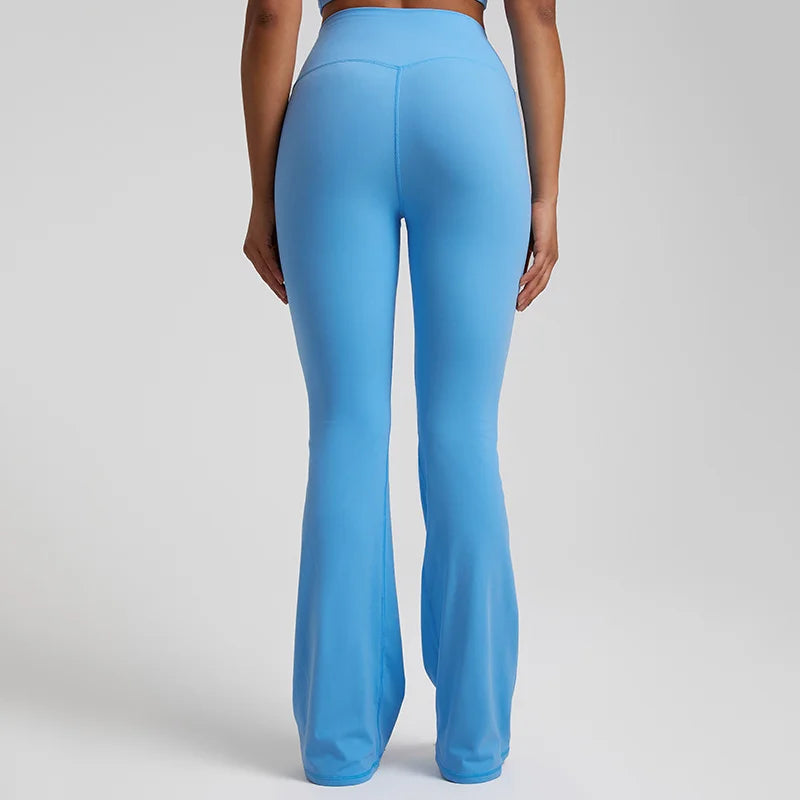 High stretch sports flared pants