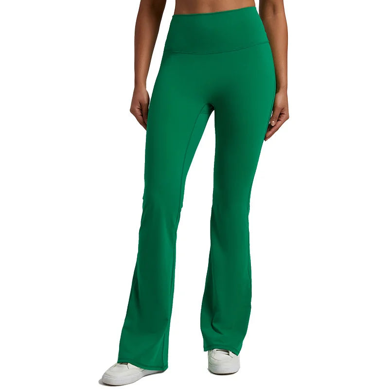 High stretch sports flared pants