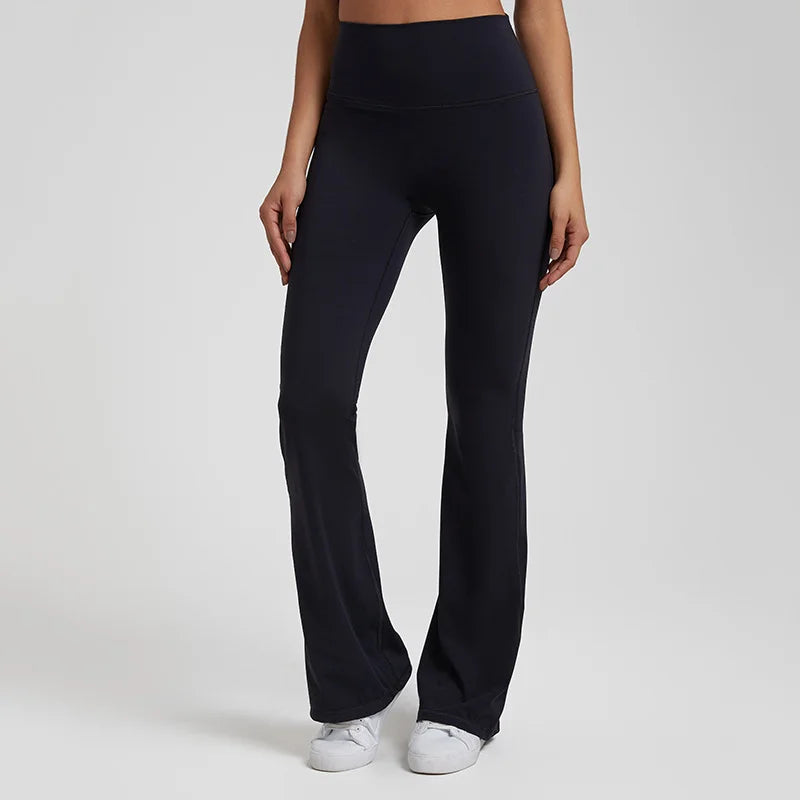 High stretch sports flared pants