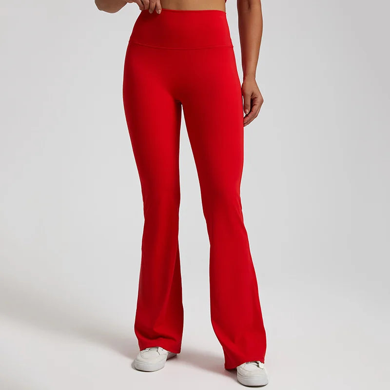 High stretch sports flared pants