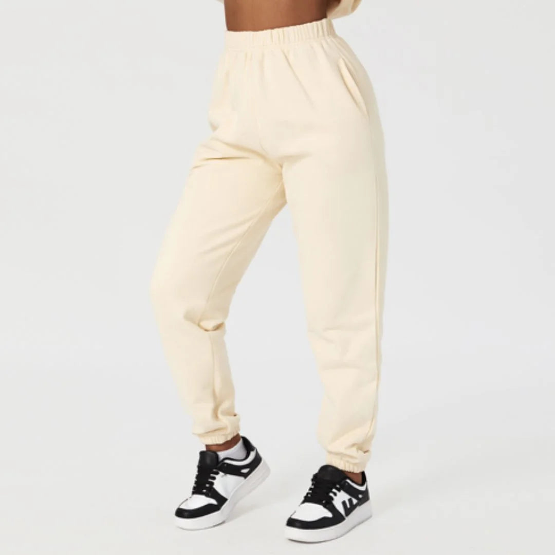 Loose high-rise jogging pants