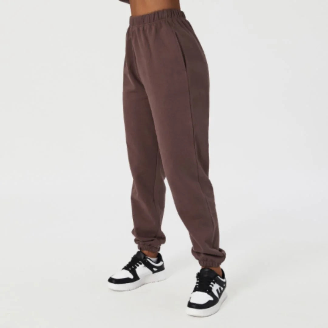 Loose high-rise jogging pants