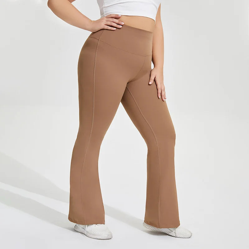 Plus-size flared pants