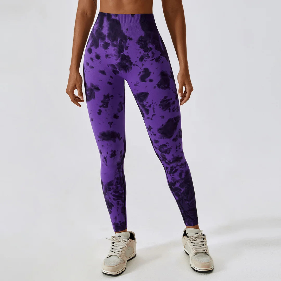 Tie- Dye Seamless Yoga leggings