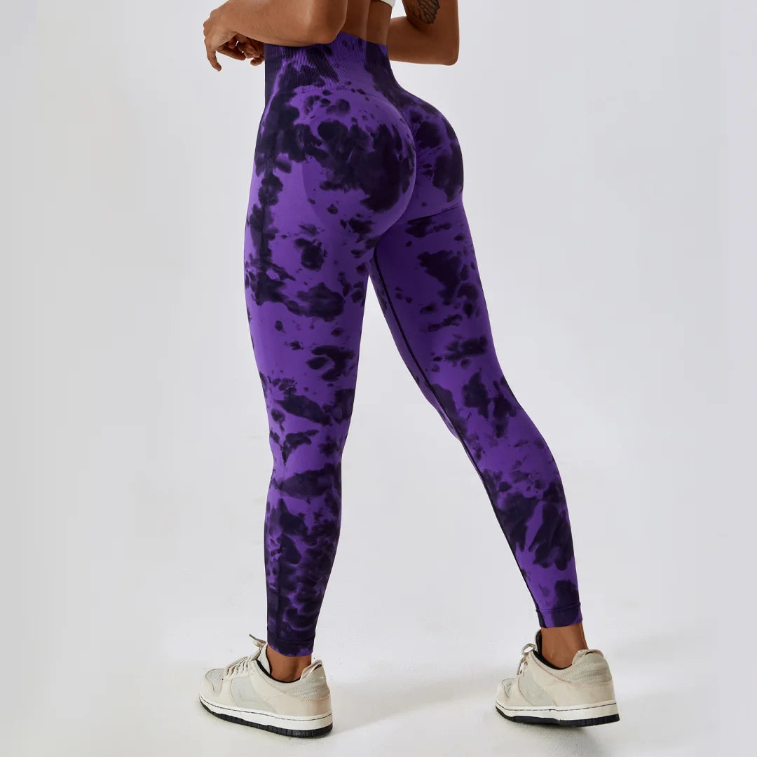 Tie- Dye Seamless Yoga leggings