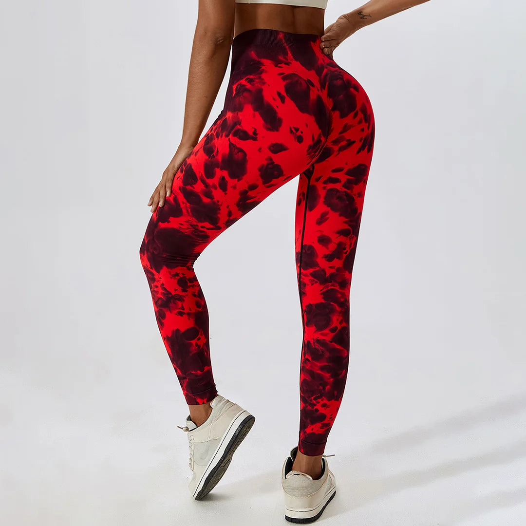 Tie- Dye Seamless Yoga leggings