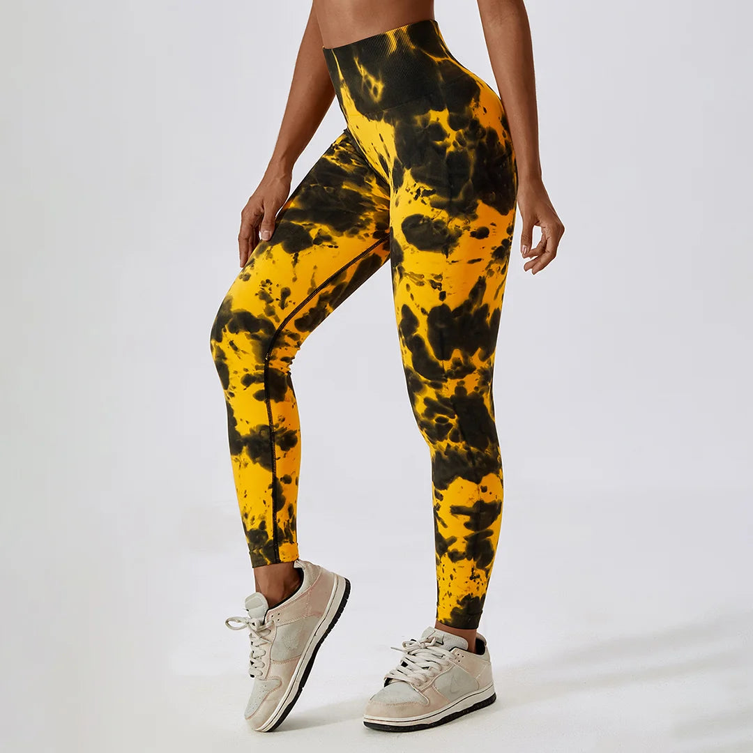 Tie- Dye Seamless Yoga leggings