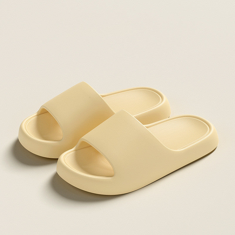 Solid Thick-soled Slides